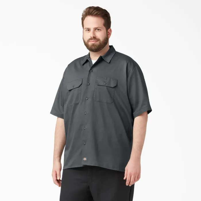 Relaxed Fit Short Sleeve Work Shirt Charcoal Gray Charcoal Gray ch Men Dickies Work Shirts Relaxed Fit Short Sleeve Work Shirt Charcoal Gray Charcoal Gray ch Men Dickies Work Shirts