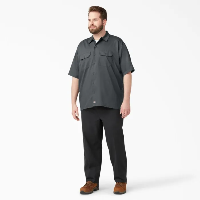 Relaxed Fit Short Sleeve Work Shirt Charcoal Gray Charcoal Gray ch Men Dickies Work Shirts Relaxed Fit Short Sleeve Work Shirt Charcoal Gray Charcoal Gray ch Men Dickies Work Shirts