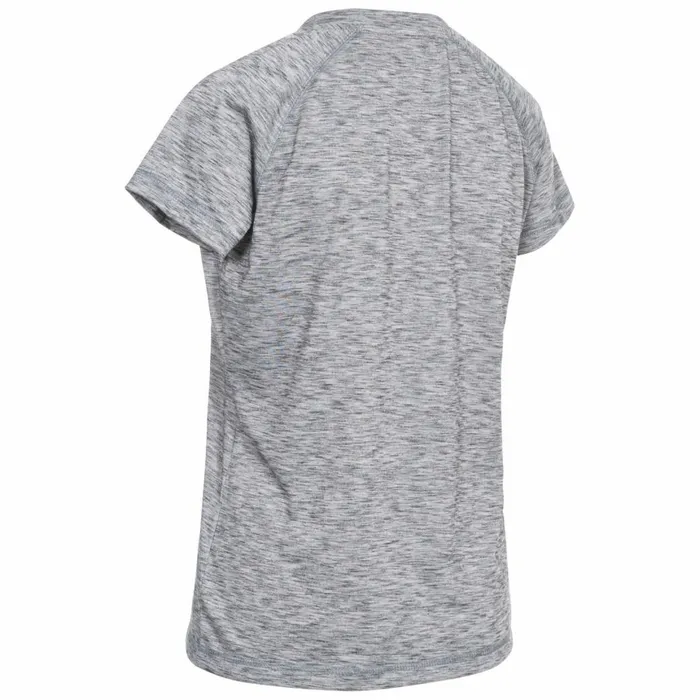Relays DLX Quick Dry Active Tshirt Grey Marl Women Trespass Gym and Sports Tops Relays DLX Quick Dry Active Tshirt Grey Marl Women Trespass Gym and Sports Tops