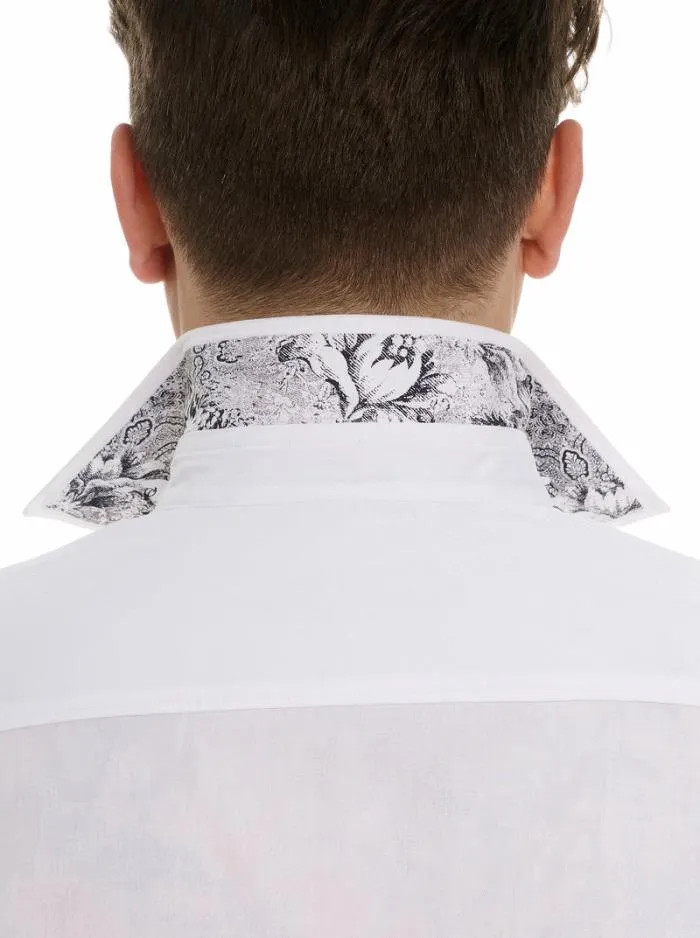 Robert Graham Button Down Shirts Men Clarion Long Sleeve Button Down Shirt White