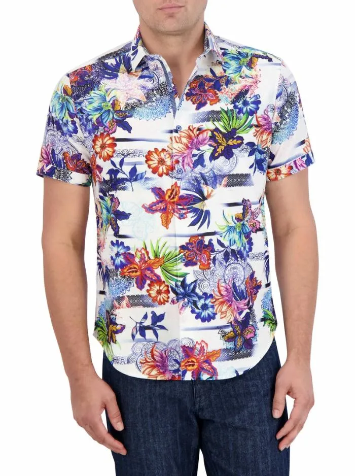 Robert Graham Button Down Shirts Men Kendari Short Sleeve Button Down Shirt Classic Robert Graham Button Down Shirts Men Kendari Short Sleeve Button Down Shirt Classic