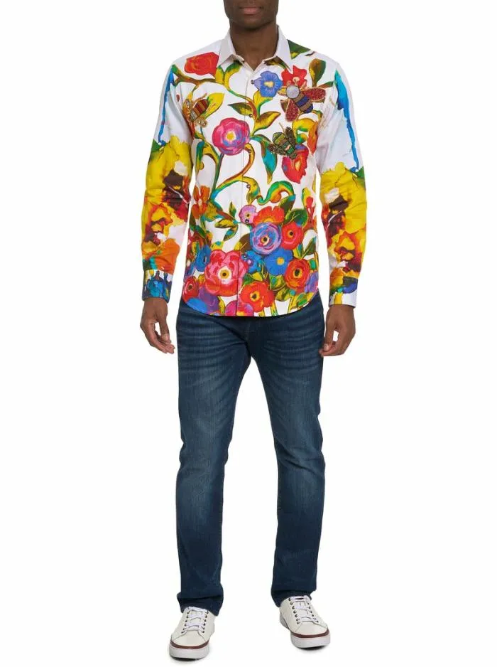 Robert Graham Button Down Shirts Men Limited Edition The Begilded Long Sleeve Button Down Shirt Multi