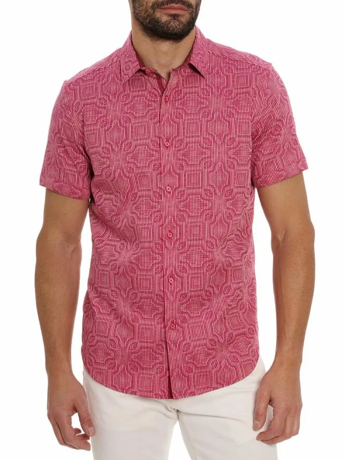 Robert Graham Button Down Shirts Men Voyage Short Sleeve Button Down Shirt Pink Robert Graham Button Down Shirts Men Voyage Short Sleeve Button Down Shirt Pink