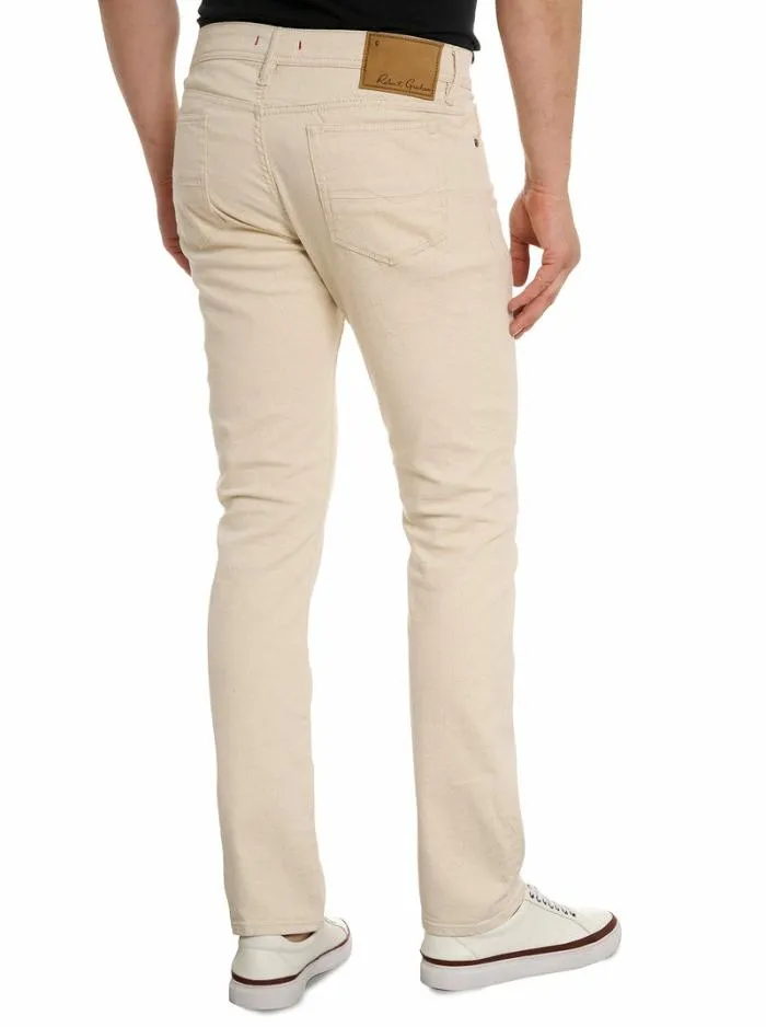 Robert Graham Jeans and Pants Men Elliott Denim Pant Oatmeal