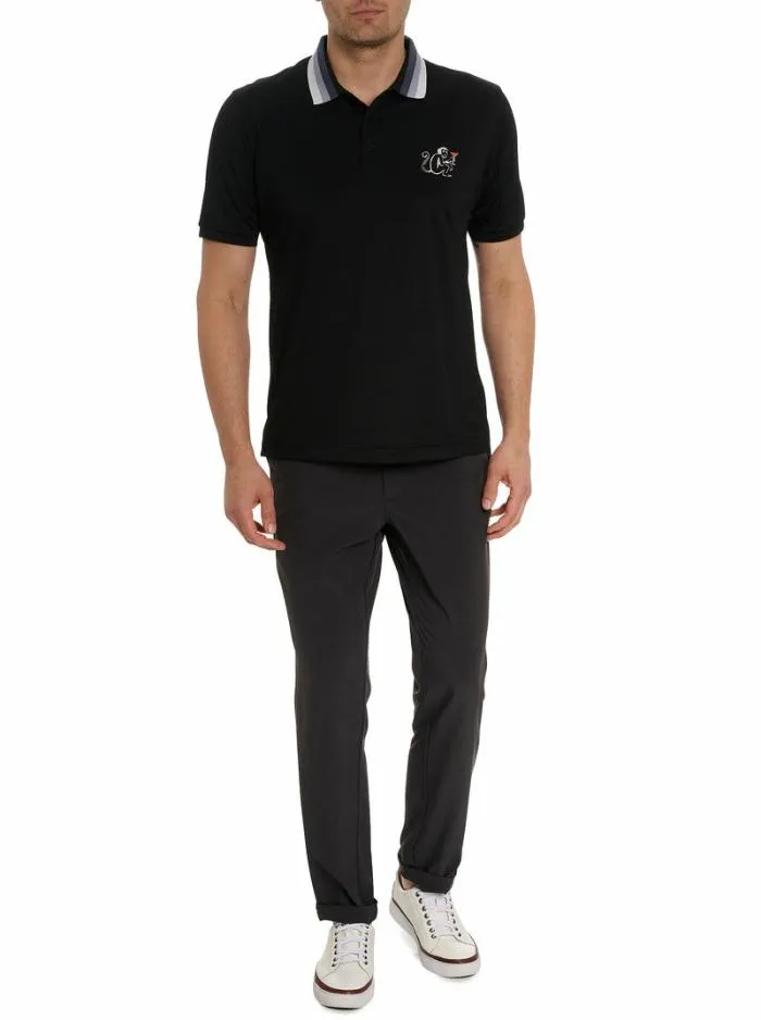 Robert Graham Polos and TShirts Men Monkey Business Polo Black