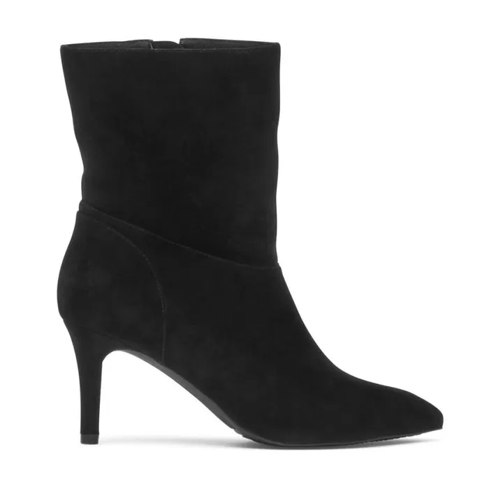 Rockport Boots and Booties Women Chalina Boot Black Kid Suede Rockport Boots and Booties Women Chalina Boot Black Kid Suede