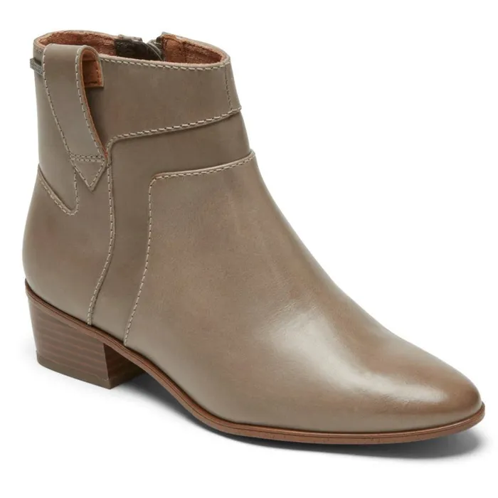 Rockport Boots and Booties Women Geovana Waterproof Layered Boot Taupe Lthr Wp