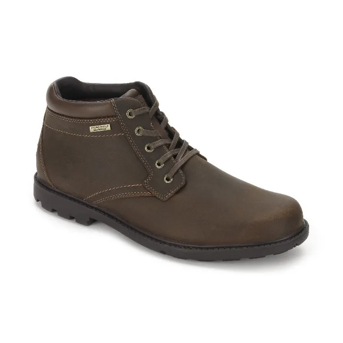 Rockport Boots Men Rugged Bucks Waterproof Boot Tan