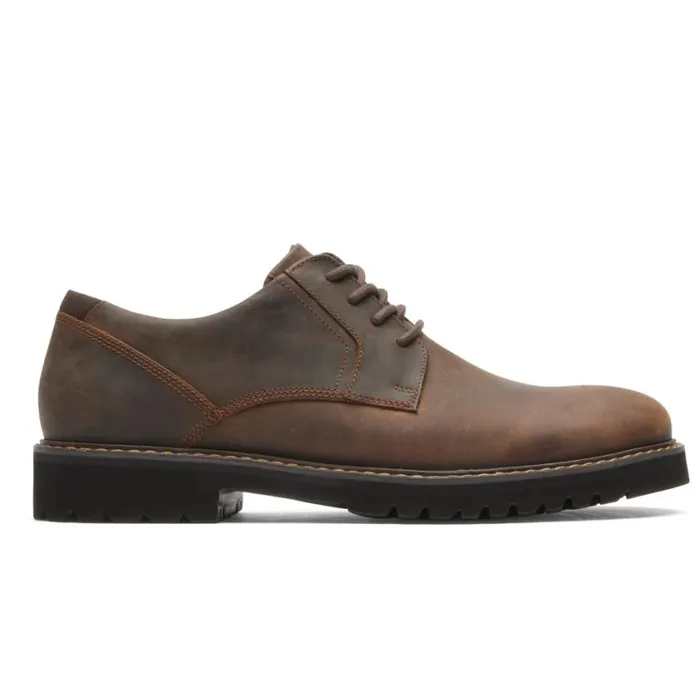 Rockport Oxfords and LaceUps Men Maverick Plain Toe Oxford Dark Brown Leather Rockport Oxfords and LaceUps Men Maverick Plain Toe Oxford Dark Brown Leather