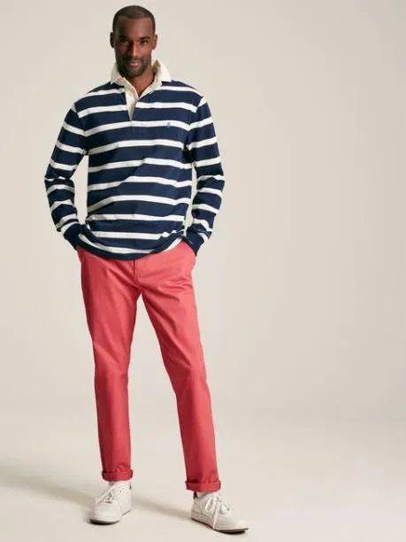 Rugby Shirts Men Joules NavyWhite Striped Rugby Shirt