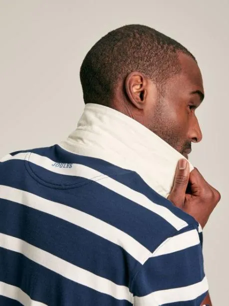 Rugby Shirts Men Joules NavyWhite Striped Rugby Shirt