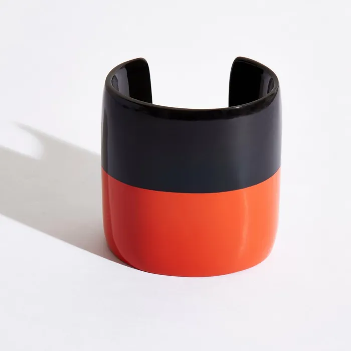 Scarlet Sage Bracelets and Cuffs Dun Nhat Bracelet 8211 Orange and Black 8211 Women