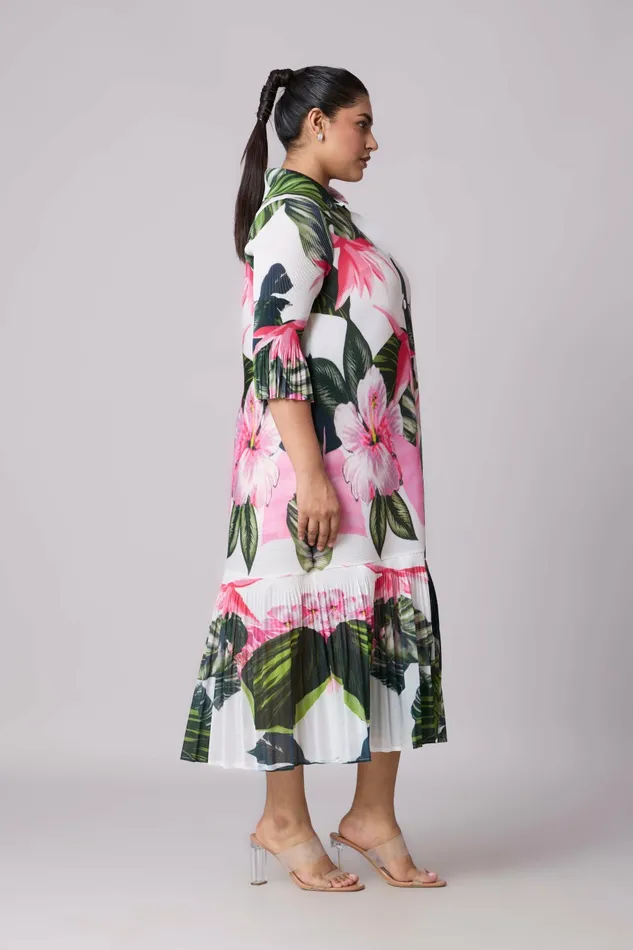 Scarlet Sage Dresses Betsy Floral Dress 8211 White 8211 Women