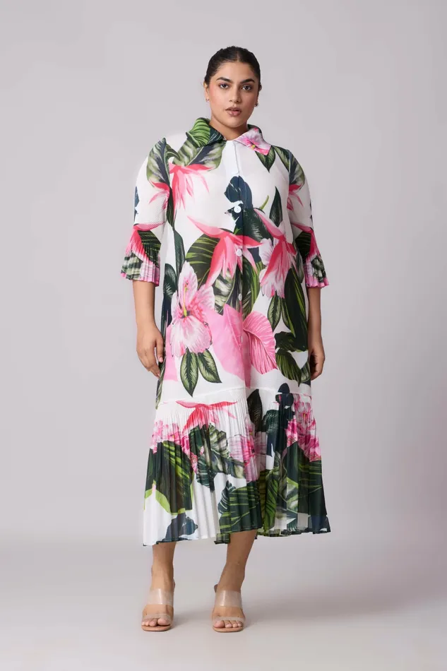 Scarlet Sage Dresses Betsy Floral Dress 8211 White 8211 Women