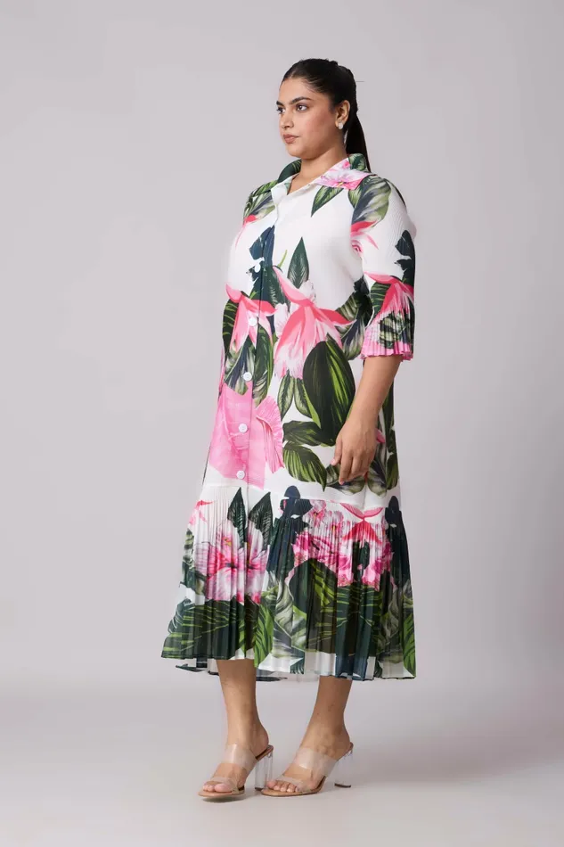 Scarlet Sage Dresses Betsy Floral Dress 8211 White 8211 Women