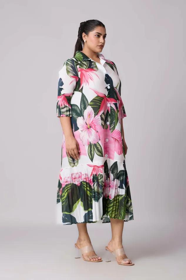 Scarlet Sage Dresses Betsy Floral Dress 8211 White 8211 Women