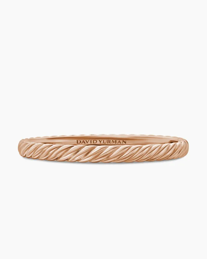 Sculpted Cable Bangle Bracelet In 18K Rose Gold 62mm Women David Yurman Bangle Sculpted Cable Bangle Bracelet In 18K Rose Gold 62mm Women David Yurman Bangle