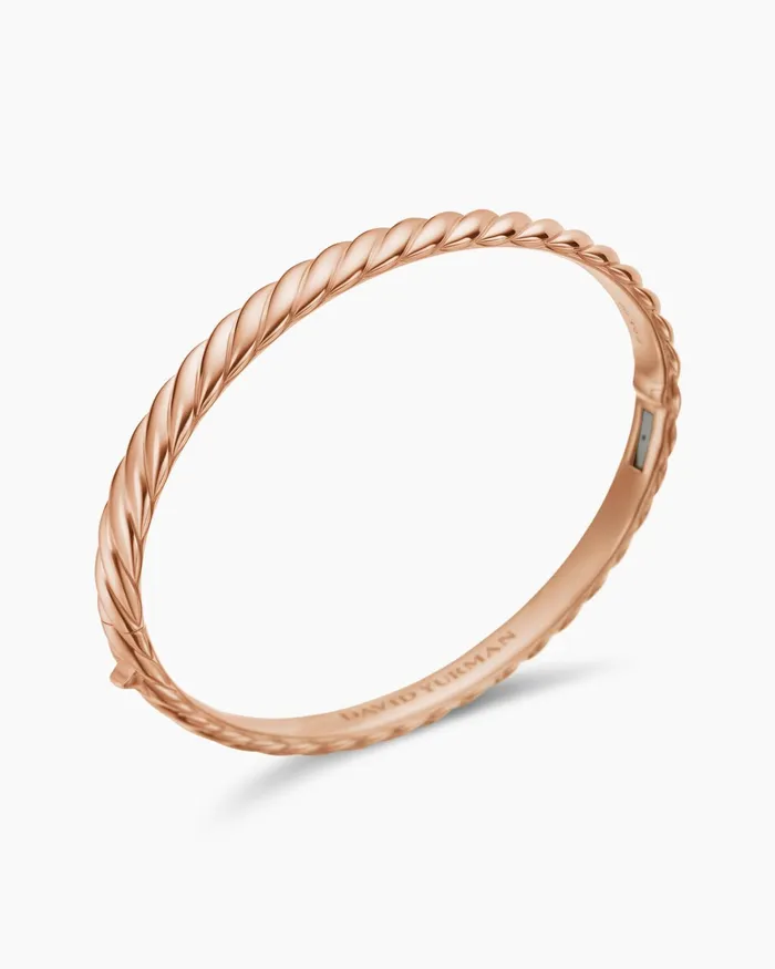 Sculpted Cable Bangle Bracelet In 18K Rose Gold 62mm Women David Yurman Bangle Sculpted Cable Bangle Bracelet In 18K Rose Gold 62mm Women David Yurman Bangle
