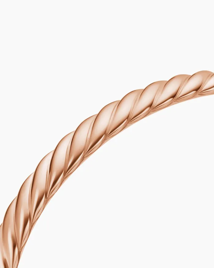 Sculpted Cable Bangle Bracelet In 18K Rose Gold 62mm Women David Yurman Bangle Sculpted Cable Bangle Bracelet In 18K Rose Gold 62mm Women David Yurman Bangle