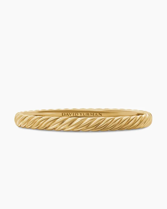 Sculpted Cable Bangle Bracelet In 18K Yellow Gold 62mm Women David Yurman Bangle Sculpted Cable Bangle Bracelet In 18K Yellow Gold 62mm Women David Yurman Bangle