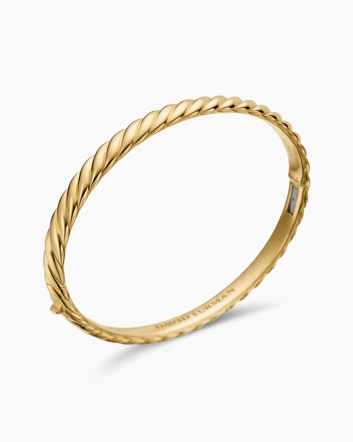 Sculpted Cable Bangle Bracelet In 18K Yellow Gold 62mm Women David Yurman Bangle Sculpted Cable Bangle Bracelet In 18K Yellow Gold 62mm Women David Yurman Bangle