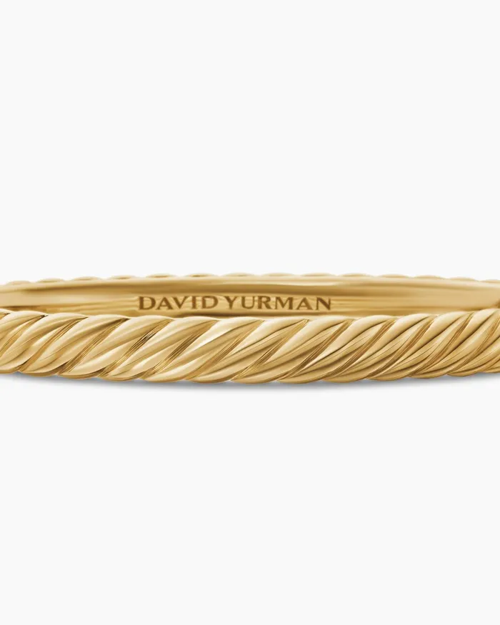 Sculpted Cable Bangle Bracelet In 18K Yellow Gold 62mm Women David Yurman Bangle Sculpted Cable Bangle Bracelet In 18K Yellow Gold 62mm Women David Yurman Bangle
