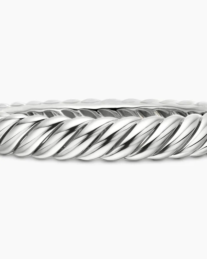 Sculpted Cable Bracelet In Sterling Silver 10mm Women David Yurman Bangle Sculpted Cable Bracelet In Sterling Silver 10mm Women David Yurman Bangle