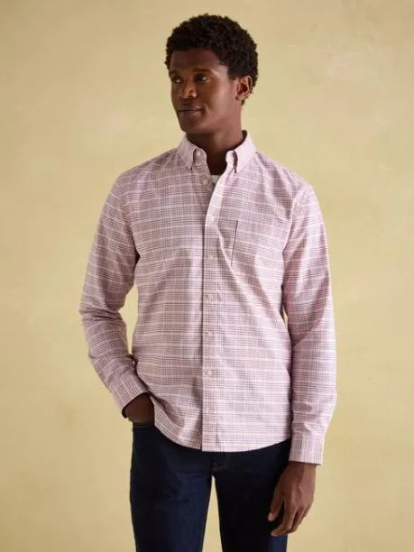 Shirts Men Joules Light Pink Cotton Check Shirt Shirts Men Joules Light Pink Cotton Check Shirt