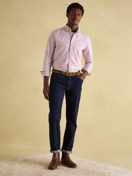Shirts Men Joules Light Pink Cotton Check Shirt Shirts Men Joules Light Pink Cotton Check Shirt