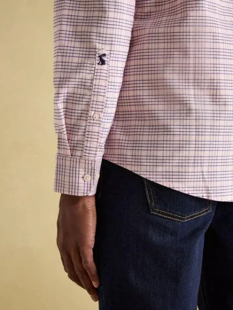 Shirts Men Joules Light Pink Cotton Check Shirt Shirts Men Joules Light Pink Cotton Check Shirt