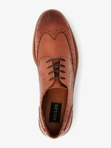 Shoes Men Joules Tan Brown Leather Brogues Shoes Men Joules Tan Brown Leather Brogues