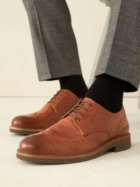 Shoes Men Joules Tan Brown Leather Brogues Shoes Men Joules Tan Brown Leather Brogues