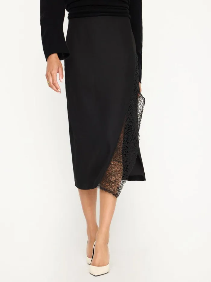 Shop Brochu Walker Bottoms The Camille Skirt Black Onyx