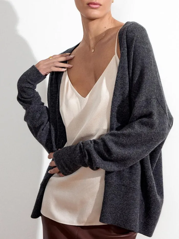 Shop Brochu Walker Cardigans The Halo Cardigan Charcoal Melange