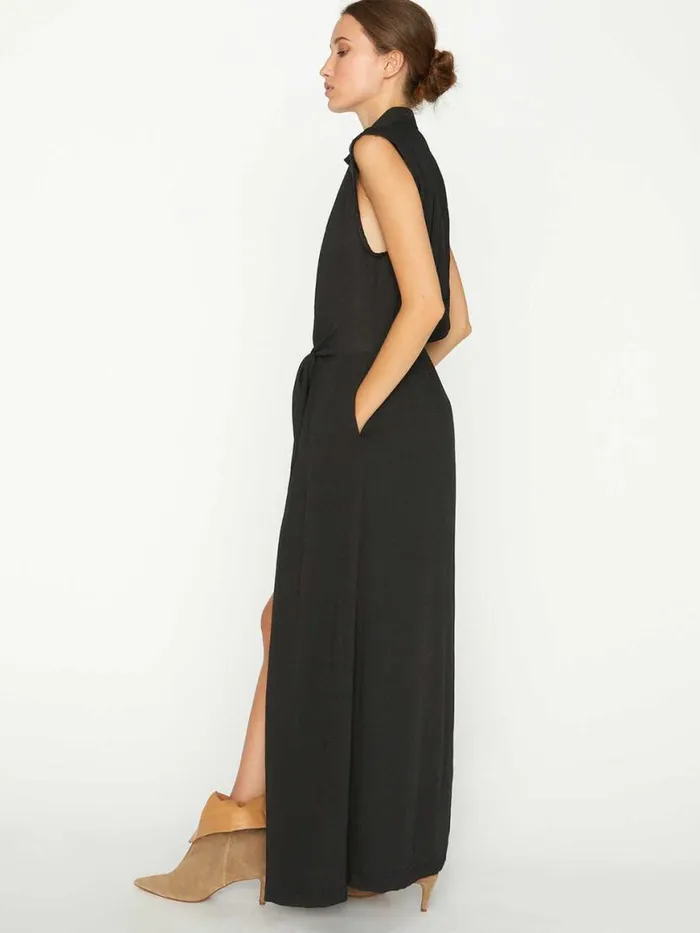 Shop Brochu Walker Dresses The Madsen Sleeveless Maxi Dress Black Onyx