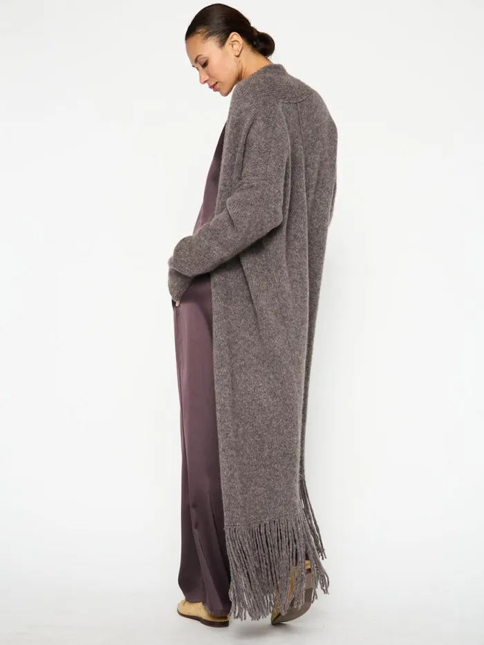 Shop Brochu Walker Jackets and Wraps The Thela Duster Mlange Musk