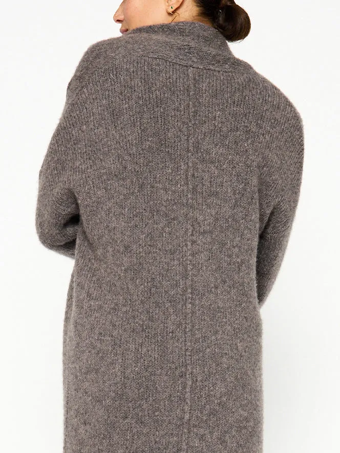 Shop Brochu Walker Jackets and Wraps The Thela Duster Mlange Musk