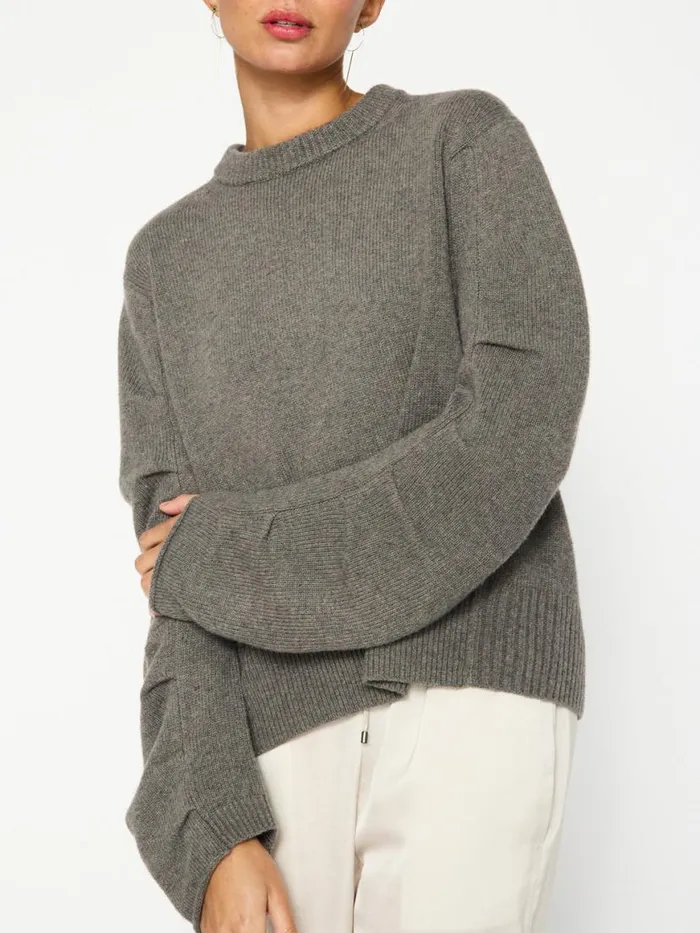 Shop Brochu Walker Sweaters The Elira Crew Stoney Melange