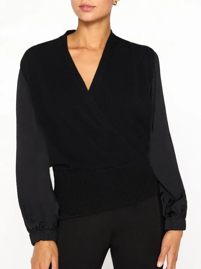 Shop Brochu Walker Sweaters The Phinneas Layered Looker Black Onyx
