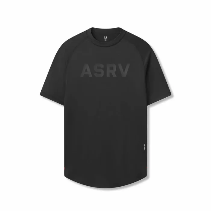 Short Sleeves Men ASRV AeroSilver Established Tee Black 034asrv034