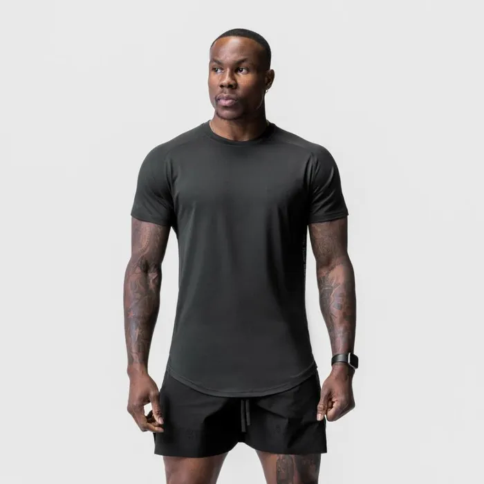 Short Sleeves Men ASRV Core Mesh Established Tee Black