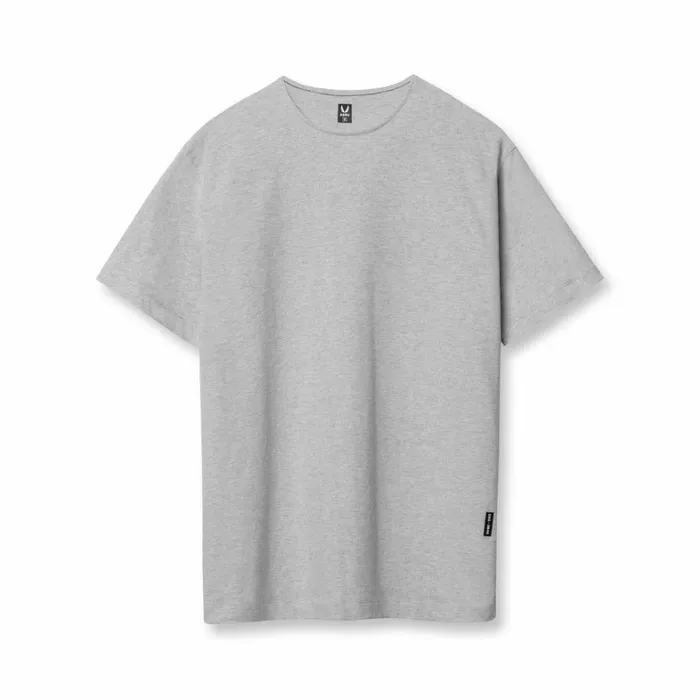 Short Sleeves Men ASRV CottonPlus Standard Mesh Back Tee Heather Grey