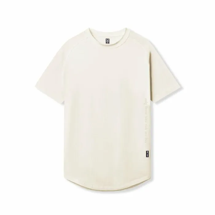 Short Sleeves Men ASRV Supima Established Tee Ivory Cream