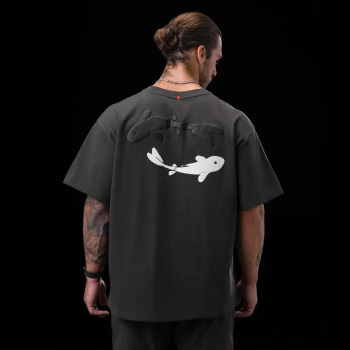Short Sleeves Men ASRV Tech Essential Relaxed Tee Space Grey 034koi034