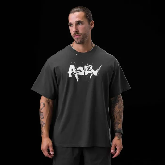 Short Sleeves Men ASRV Tech Essential Relaxed Tee Space Grey 034koi034