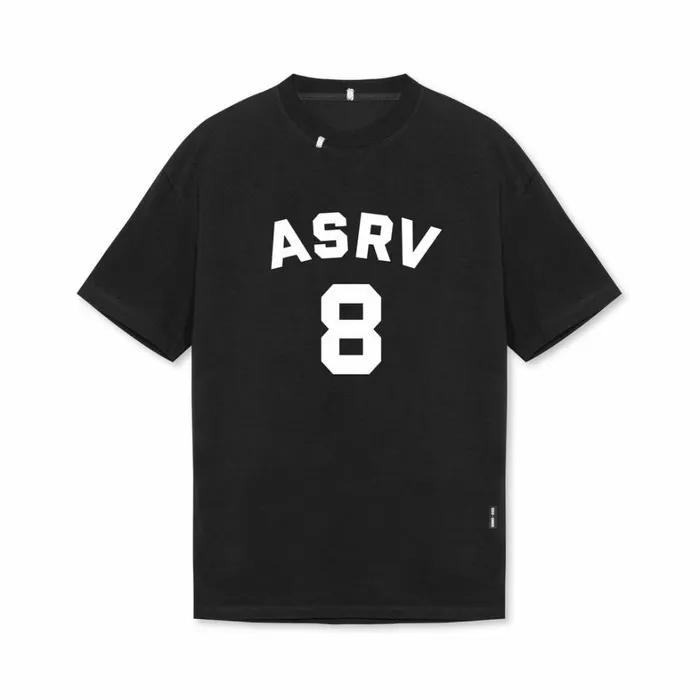 Short Sleeves Men ASRV Technical Essentials Relaxed Tee Black 034asrv 8034