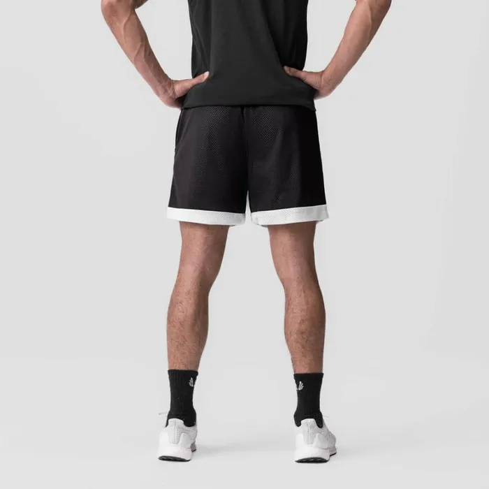 Shorts Men ASRV SilverPlus Mesh Reversible Short Blackwhite