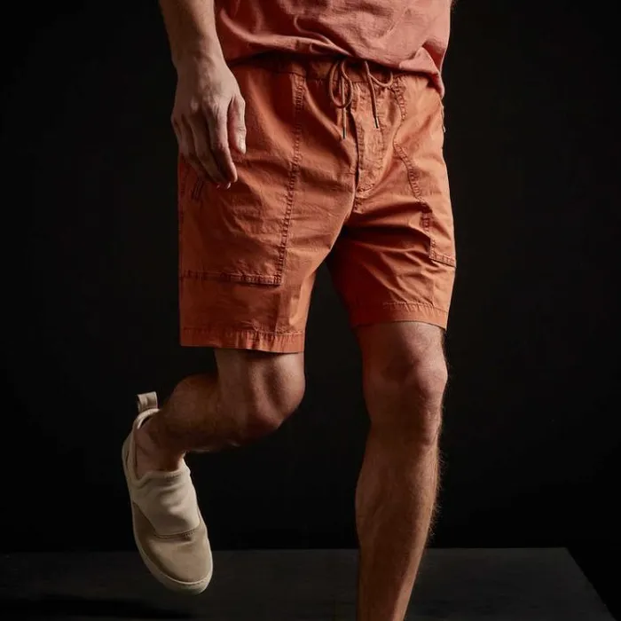 Shorts Men James Perse Zipper Pocket Short Marigold Pigment