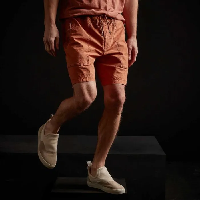 Shorts Men James Perse Zipper Pocket Short Marigold Pigment