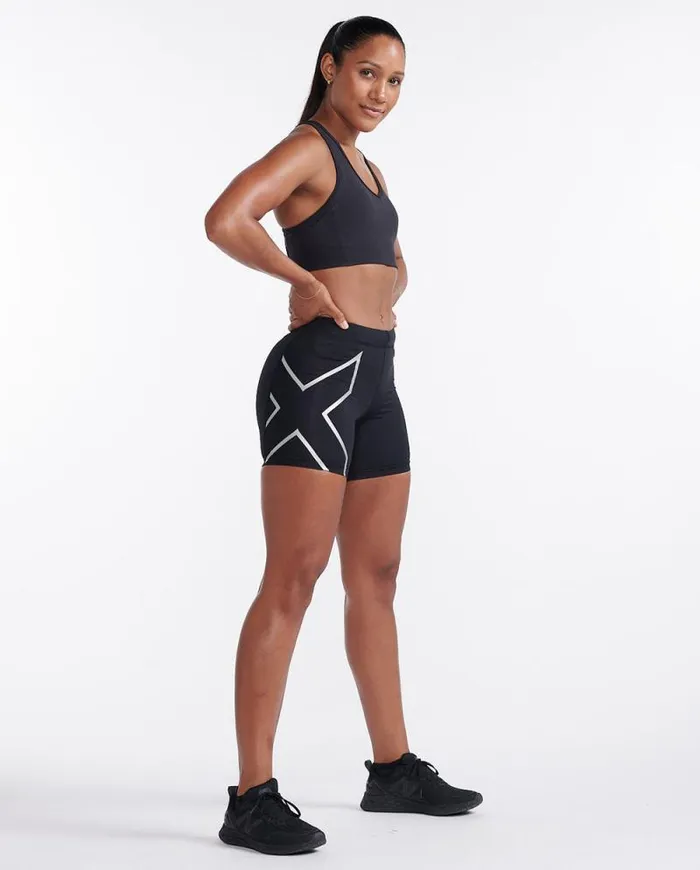 Shorts Womens 2XU Core Compression 5034 Shorts Blacksilver